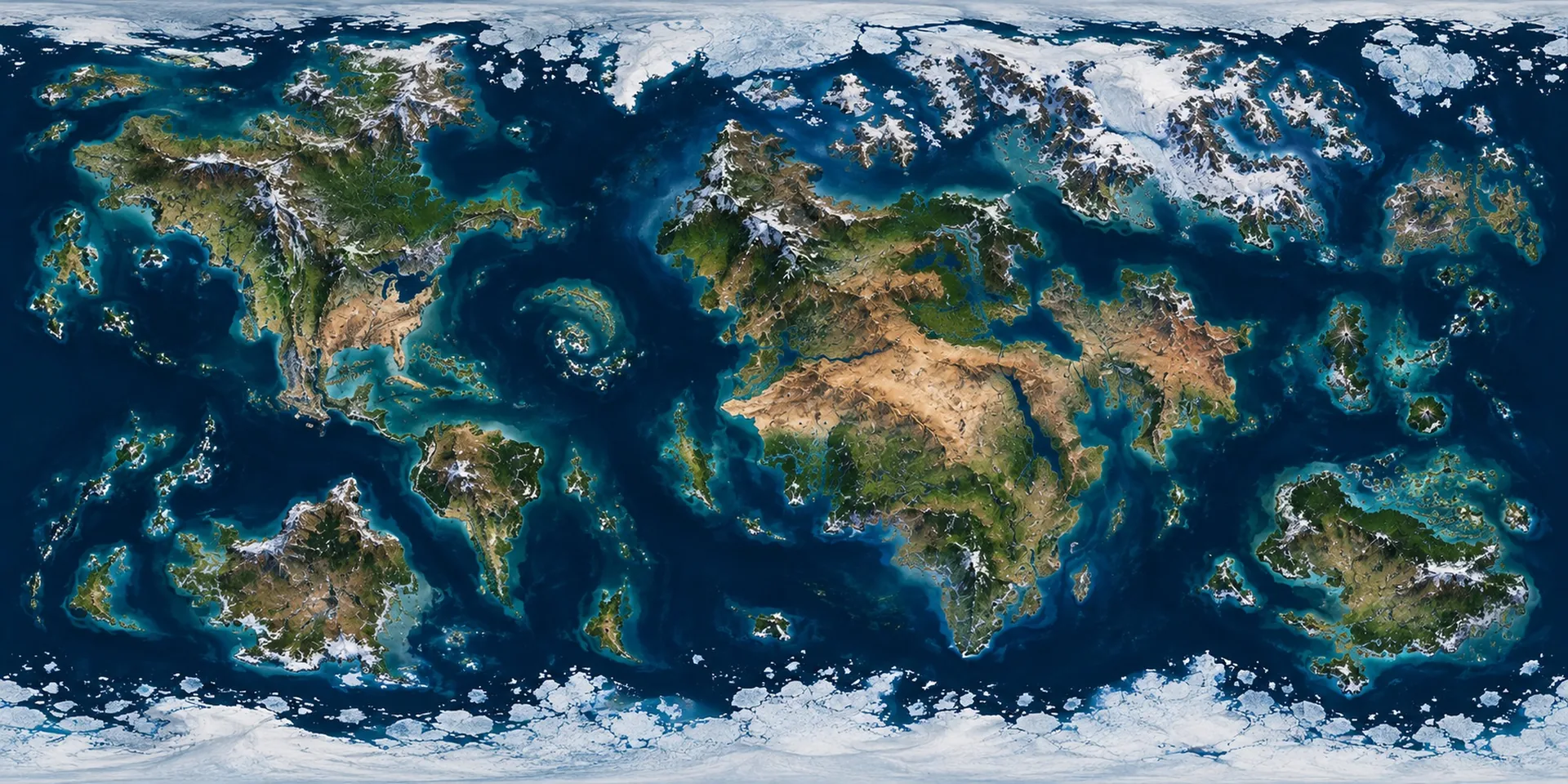 Contact Imminent flat global world map